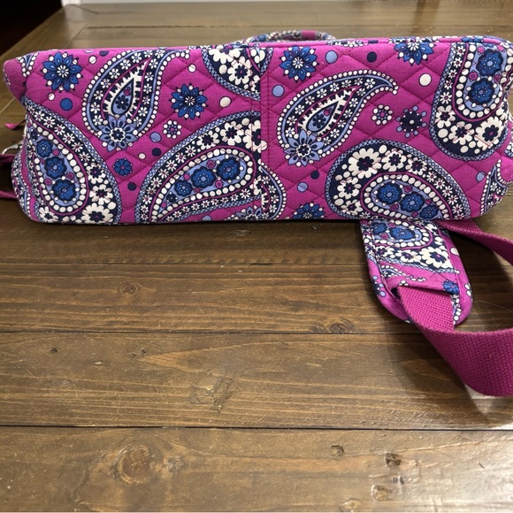 Vera Bradley Weekender Travel Bag in “Boysenberry” Purple and Blue Paisley - Picture 8 of 14